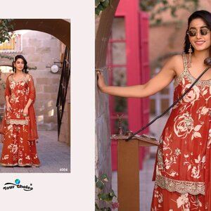 Ginni Heavy Embroidered Sharara Suits